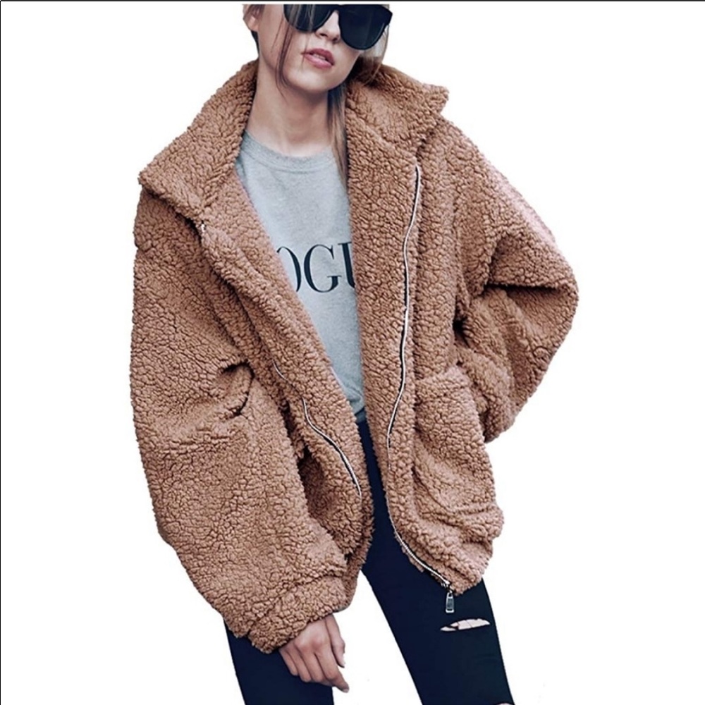 Brown / Tan Teddy Jacket